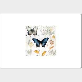 Butterflies Watercolor 11 - Mourning Cloak Posters and Art